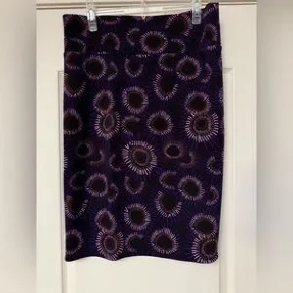 Dresses & Skirts - Purple Printed Pencil Skirt - Brand Not Specified